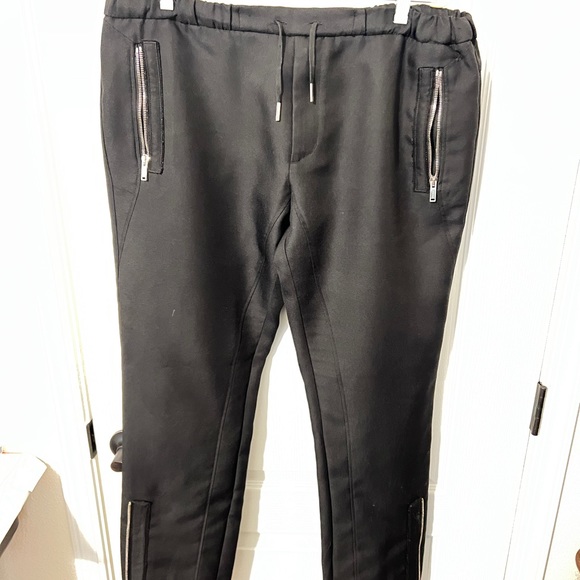 $995 Authentic ICEBERG Made in ITALY Black Activewear Drawstring Trousers Sz.50 - Picture 5 of 13